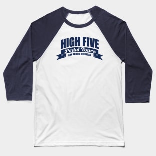 Navy High Five Horizontal Logo Baseball T-Shirt